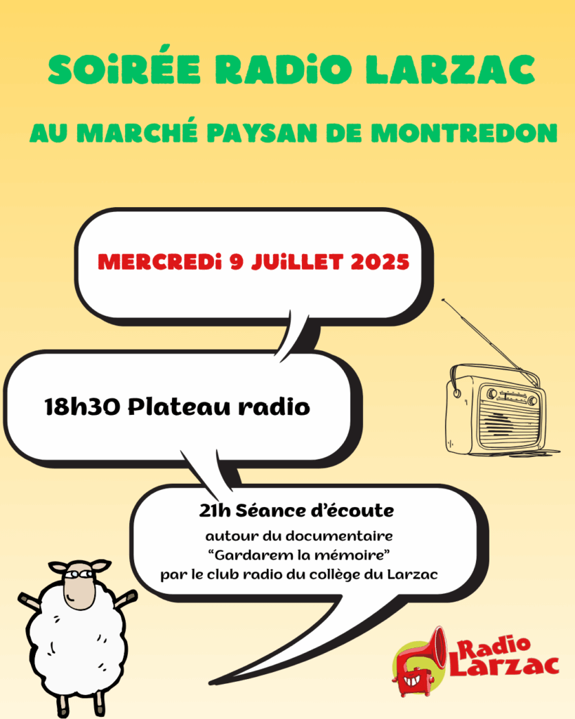 Radio Larzac au 1er marché de Montredon