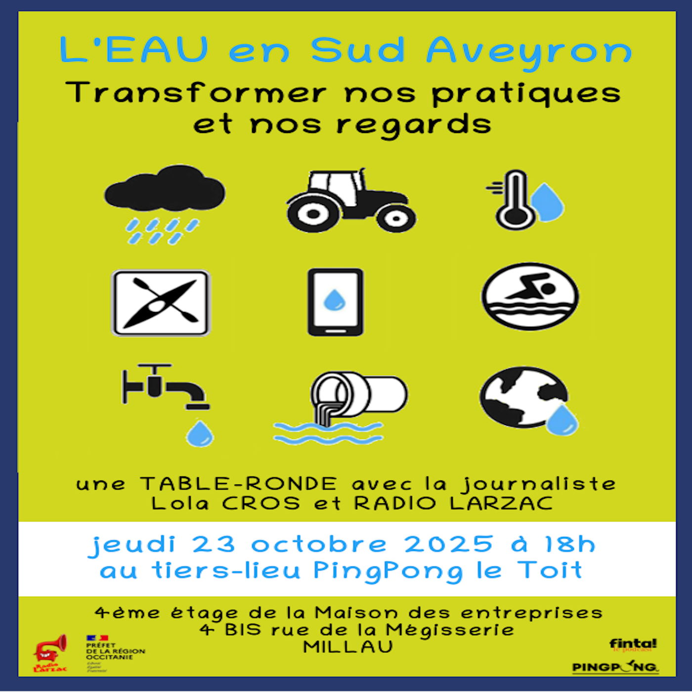 Table ronde : « l’Eau en sud Aveyron, changer nos pratiques et nos regards » episode artwork